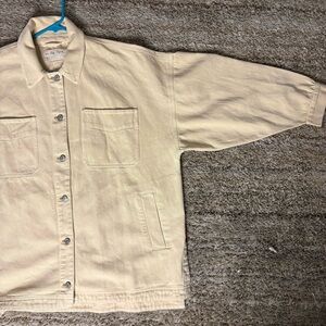 We The Free Beige Jean Jacket